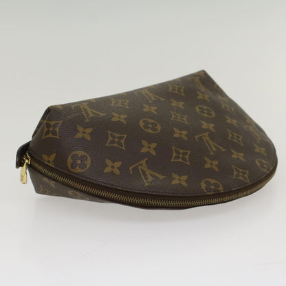 LOUIS VUITTON Monogram Trousse Demi Ronde Cosmetic Pouch M47520  ki3334