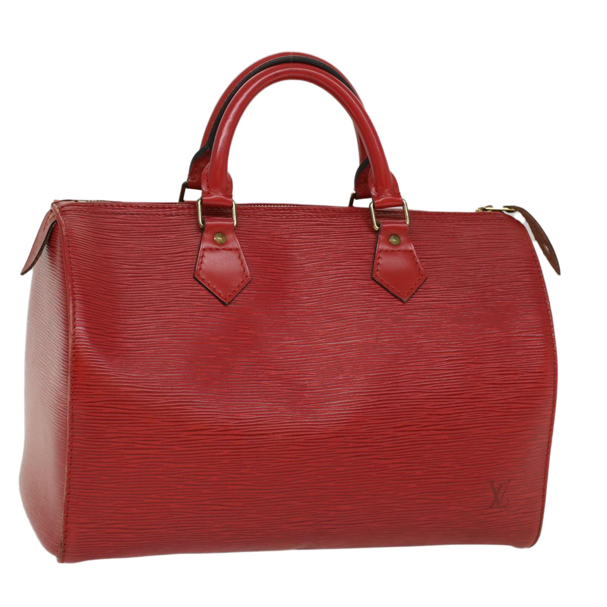 LOUIS VUITTON Epi Speedy 30 Hand Bag Castilian Red M43007  ki3346