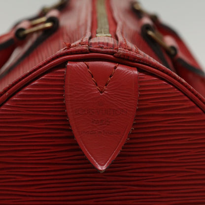 LOUIS VUITTON Epi Speedy 30 Hand Bag Castilian Red M43007  ki3346