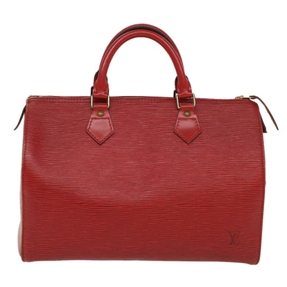 LOUIS VUITTON Epi Speedy 30 Hand Bag Castilian Red M43007  ki3346