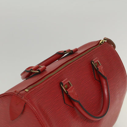 LOUIS VUITTON Epi Speedy 30 Hand Bag Castilian Red M43007  ki3346