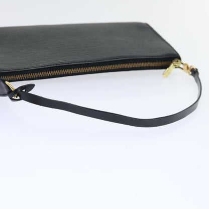 LOUIS VUITTON Epi Pochette Accessoires Accessory Pouch Black M52982 Auth ki3359