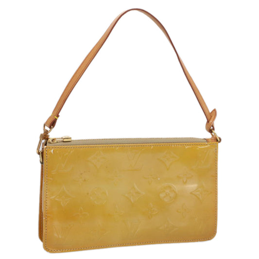 LOUIS VUITTON Monogram Vernis Lexington Pouch Beige M91010  ki3377