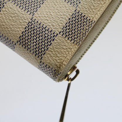 LOUIS VUITTON Damier Azur Zippy Coin Purse N63069  ki3405