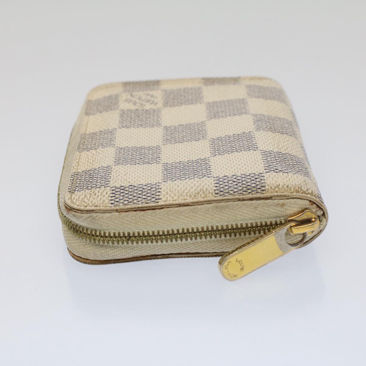 LOUIS VUITTON Damier Azur Zippy Coin Purse N63069  ki3405