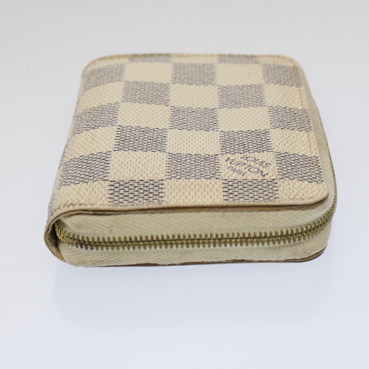 LOUIS VUITTON Damier Azur Zippy Coin Purse N63069  ki3405