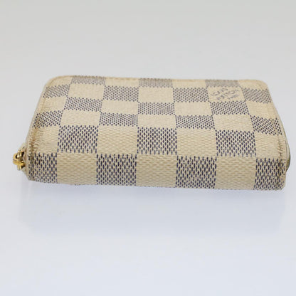 LOUIS VUITTON Damier Azur Zippy Coin Purse N63069  ki3405