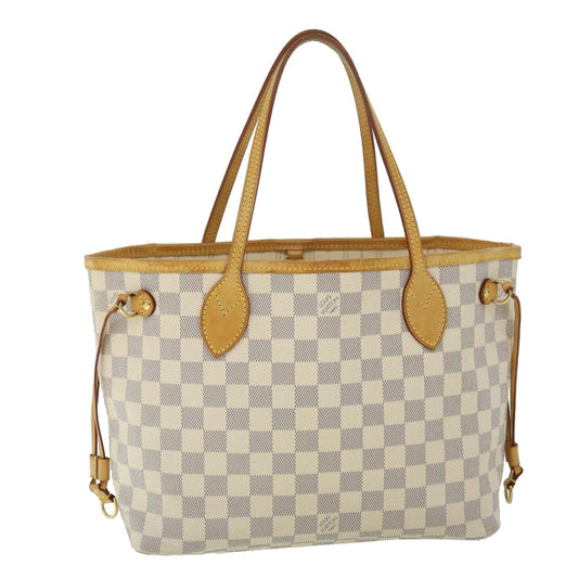 LOUIS VUITTON Damier Azur Neverfull PM Tote Bag N41362  ki3406