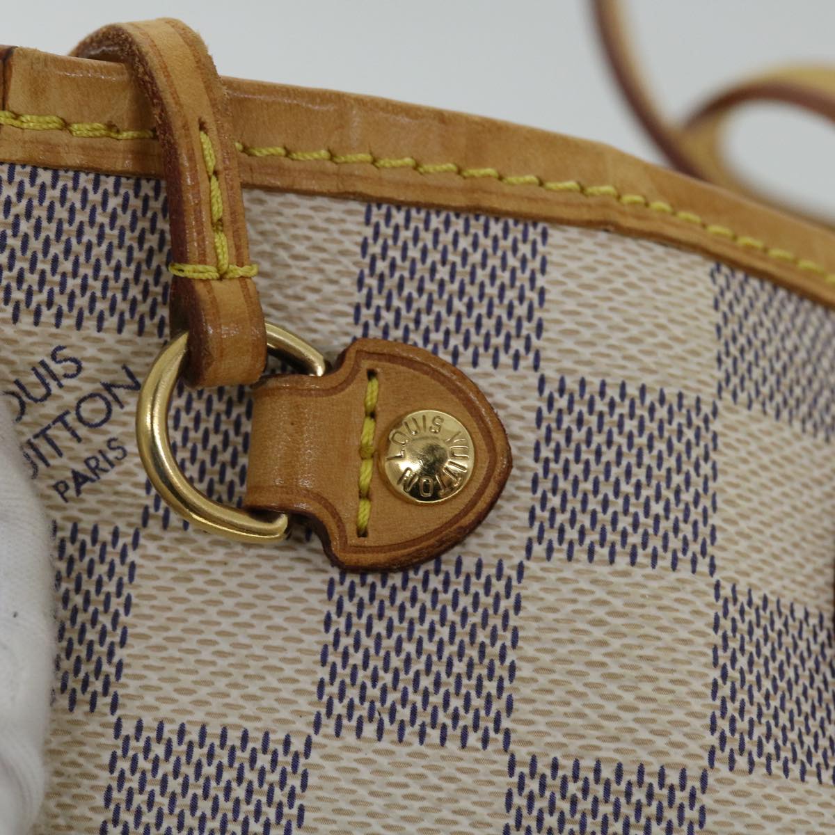 LOUIS VUITTON Damier Azur Neverfull PM Tote Bag N41362  ki3406