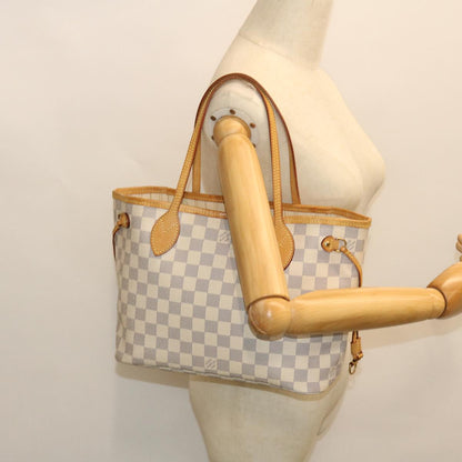 LOUIS VUITTON Damier Azur Neverfull PM Tote Bag N41362  ki3406