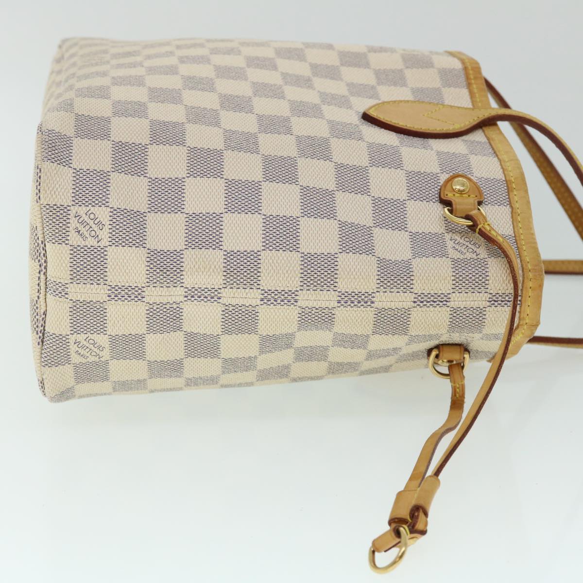 LOUIS VUITTON Damier Azur Neverfull PM Tote Bag N41362  ki3406