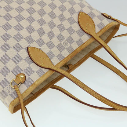 LOUIS VUITTON Damier Azur Neverfull PM Tote Bag N41362  ki3406