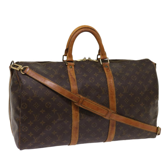 LOUIS VUITTON Monogram Keepall Bandouliere 50 Boston Bag M41416  ki3982