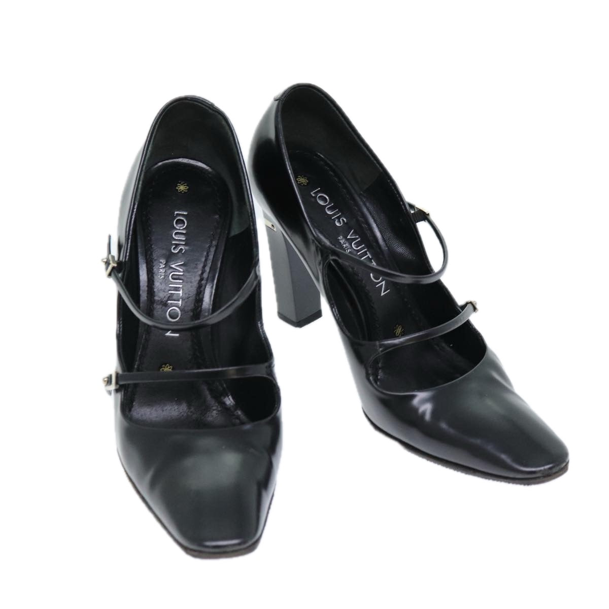 LOUIS VUITTON Shoes Leather 34 Black  ti1724