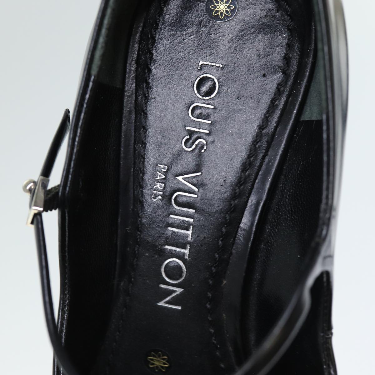 LOUIS VUITTON Shoes Leather 34 Black  ti1724