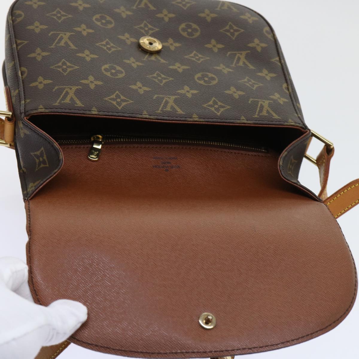 LOUIS VUITTON Monogram Saint Cloud GM Shoulder Bag M51242  yk8380B