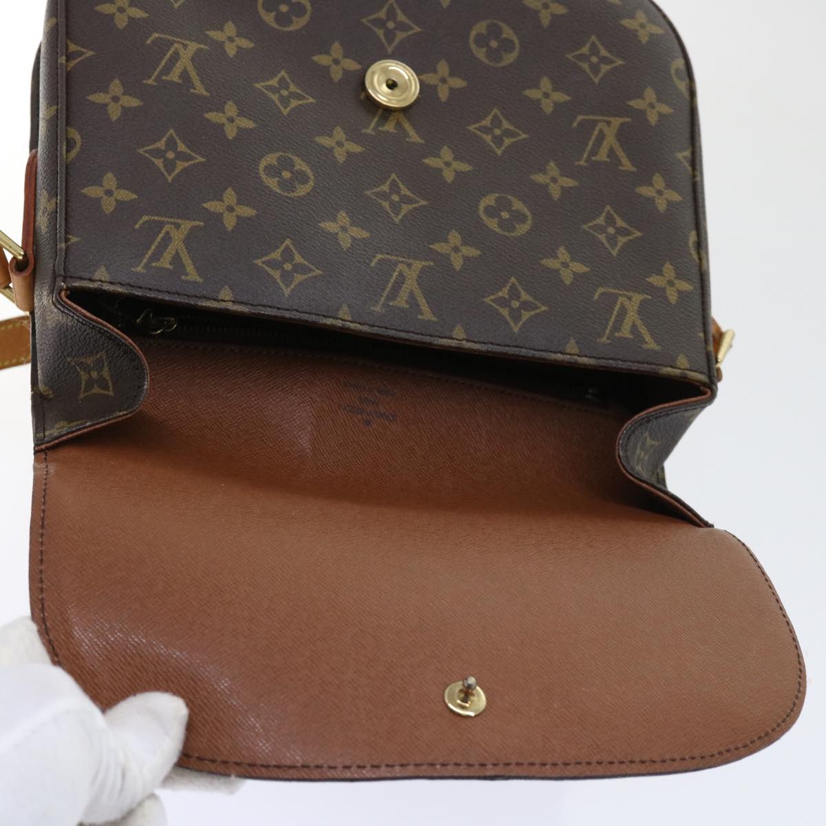 LOUIS VUITTON Monogram Saint Cloud GM Shoulder Bag M51242  yk8382B