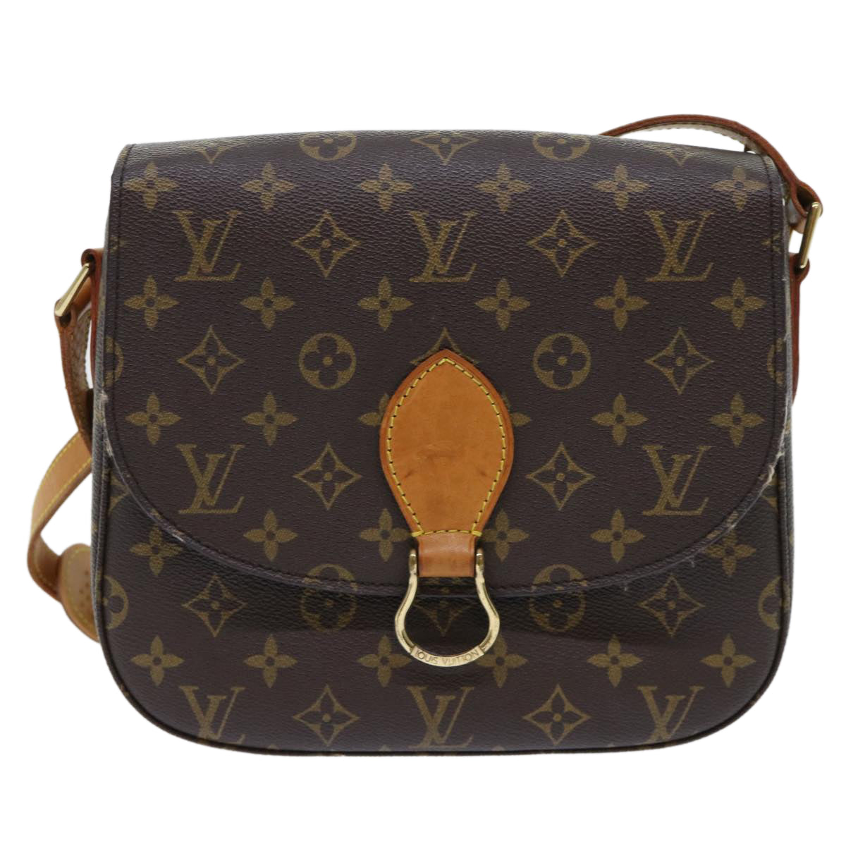 LOUIS VUITTON Monogram Saint Cloud GM Shoulder Bag M51242  yk8382B