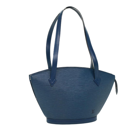 LOUIS VUITTON Epi Saint Jacques Hand Bag Blue M52265  yk8414