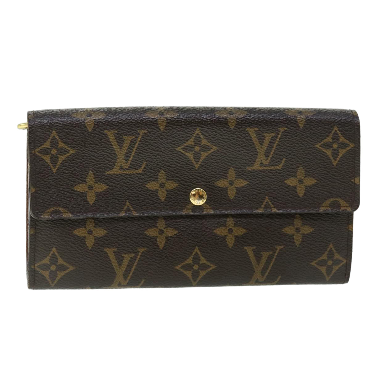 LOUIS VUITTON Monogram Portefeuille Sarah Long Wallet M61734  yk8425