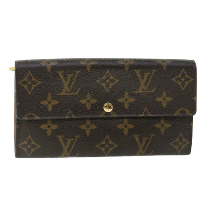 LOUIS VUITTON Monogram Portefeuille Sarah Long Wallet M61734  yk8425