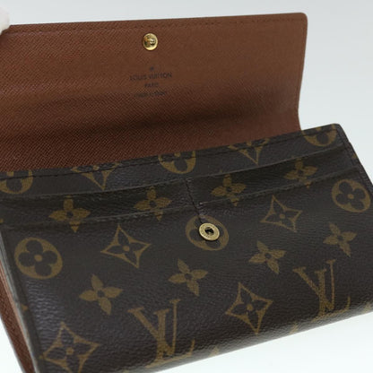 LOUIS VUITTON Monogram Portefeuille Sarah Long Wallet M61734  yk8425