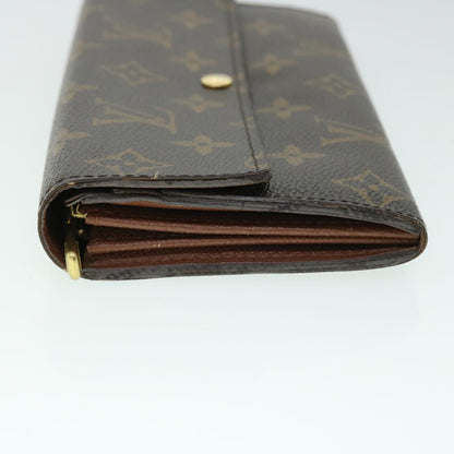 LOUIS VUITTON Monogram Portefeuille Sarah Long Wallet M61734  yk8425