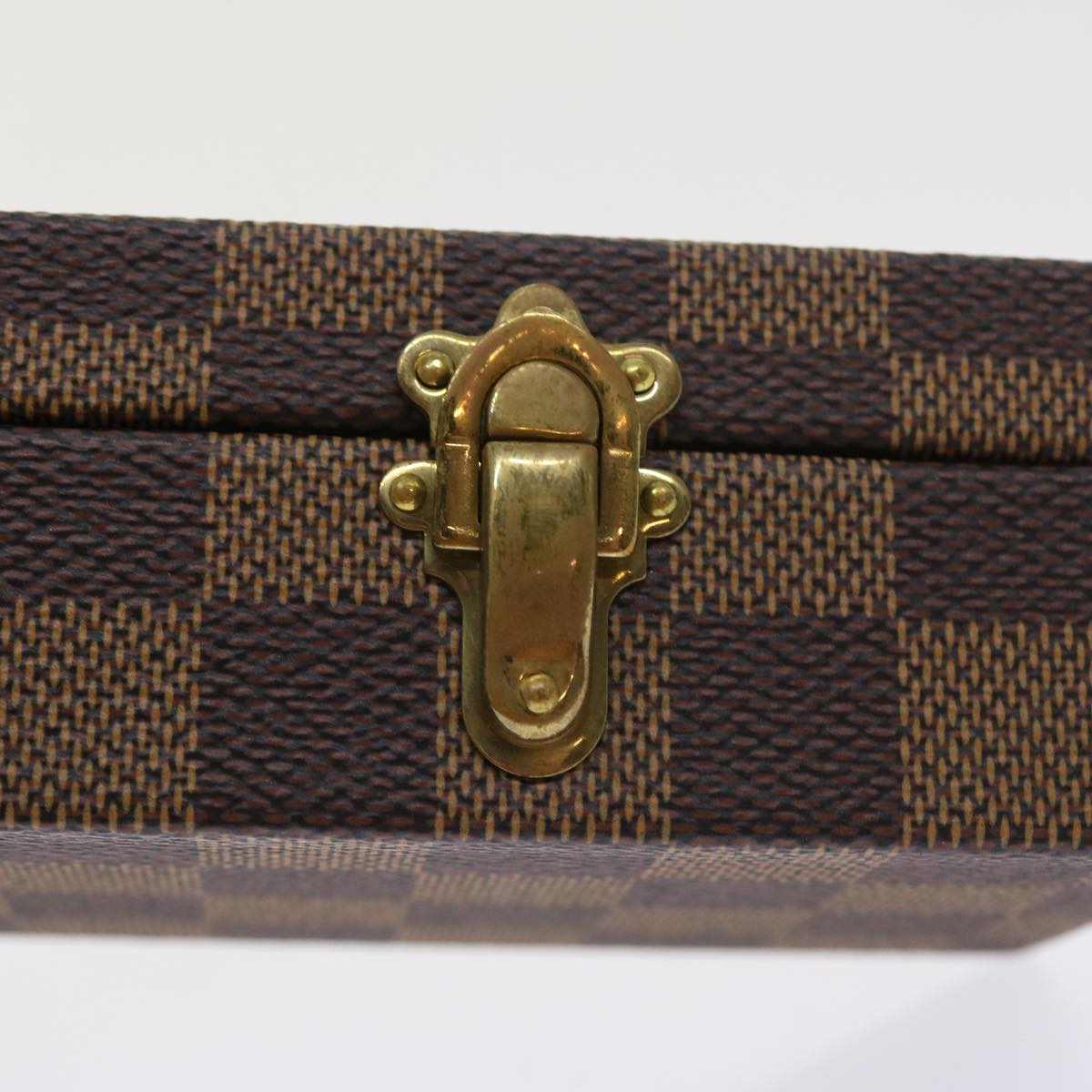 LOUIS VUITTON Damier Ebene Watch Case Trunk  yk8757A