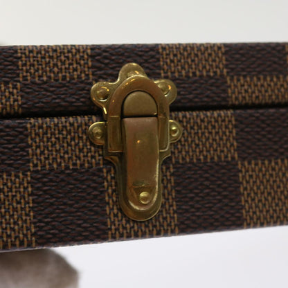 LOUIS VUITTON Damier Ebene Watch Case Trunk  yk8757A