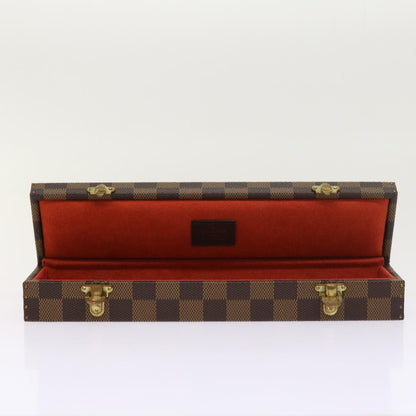 LOUIS VUITTON Damier Ebene Watch Case Trunk  yk8757A