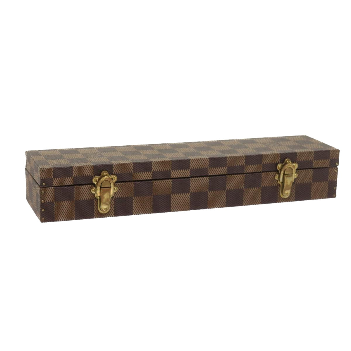 LOUIS VUITTON Damier Ebene Watch Case Trunk  yk8757A