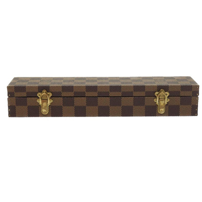 LOUIS VUITTON Damier Ebene Watch Case Trunk  yk8757A