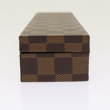 LOUIS VUITTON Damier Ebene Watch Case Trunk  yk8757A