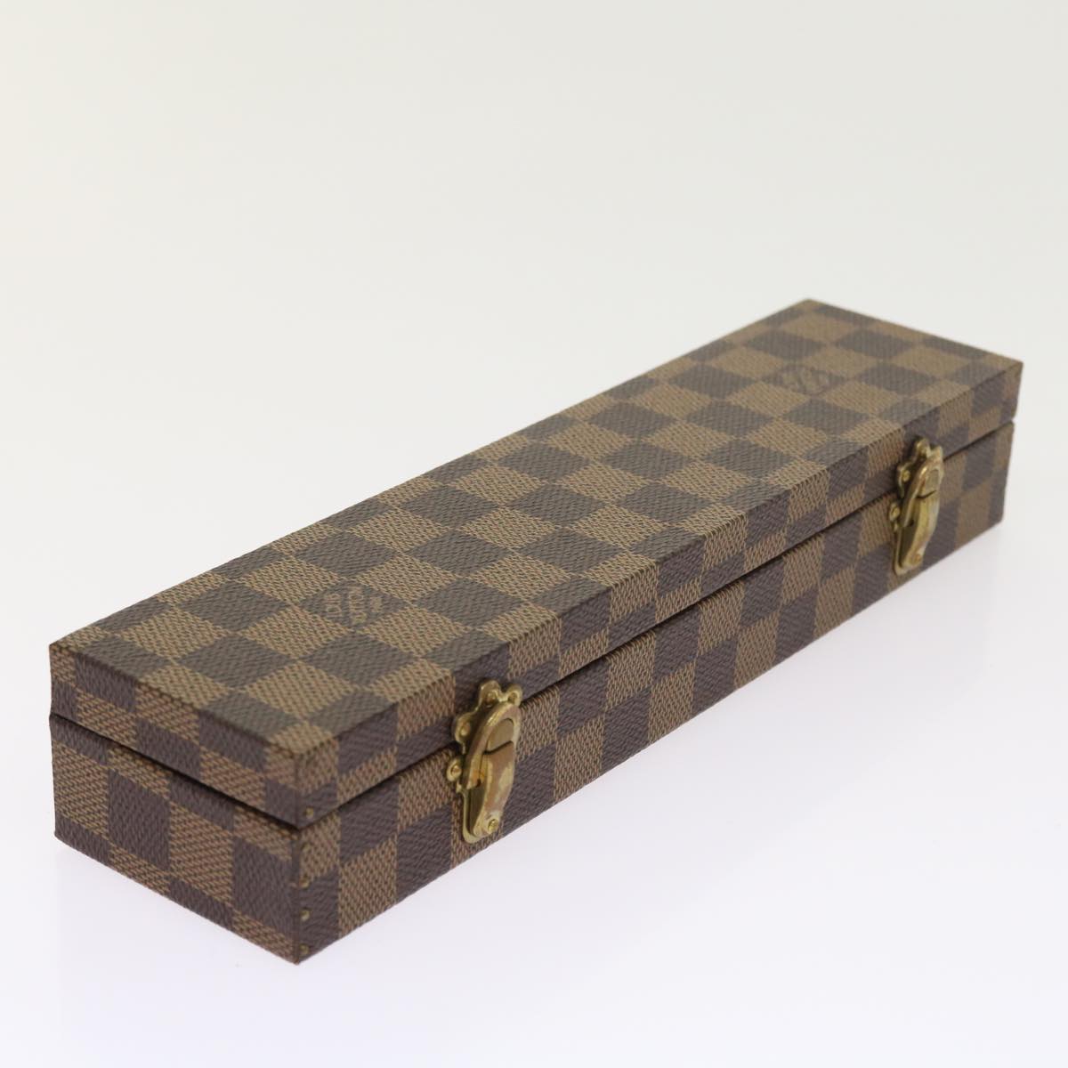 LOUIS VUITTON Damier Ebene Watch Case Trunk  yk8757A