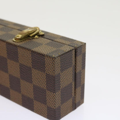 LOUIS VUITTON Damier Ebene Watch Case Trunk  yk8757A