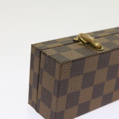 LOUIS VUITTON Damier Ebene Watch Case Trunk  yk8757A